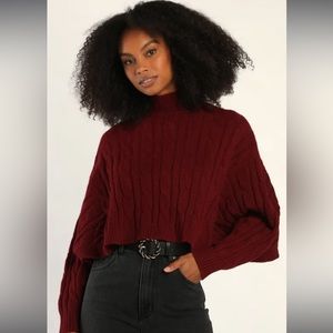 SOLD NWT Crop Sweater